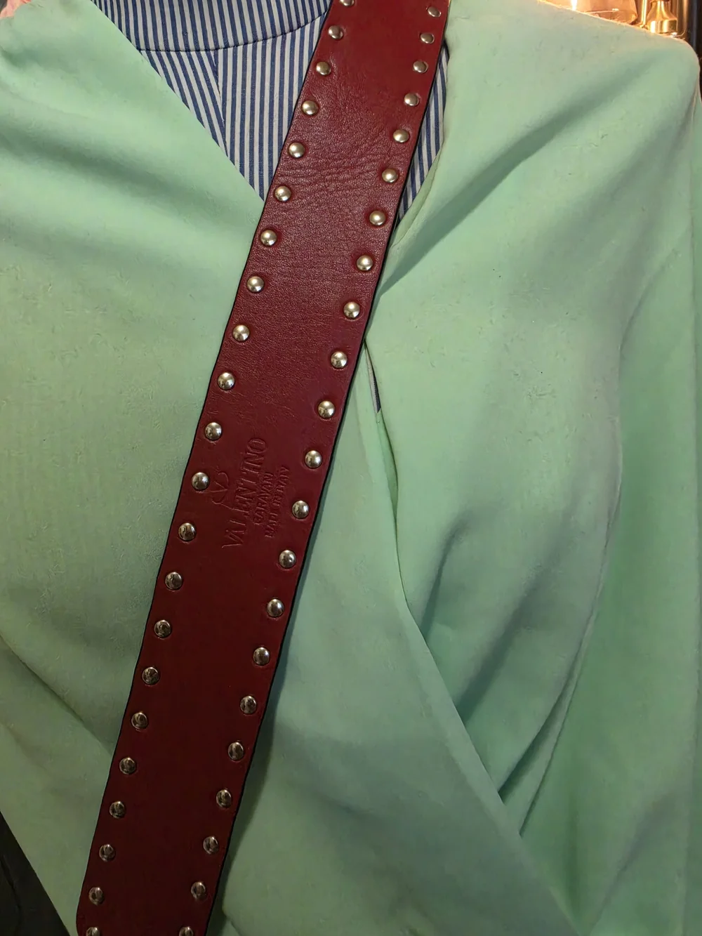 Pre Owned VALENTINO GARAVANI studed Bag Strap